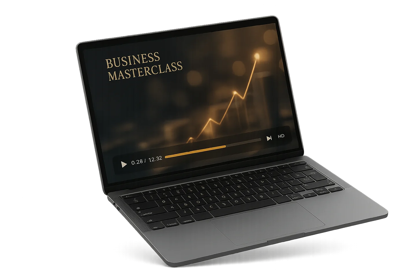 Marcus Vance video masterclass playing on a laptop